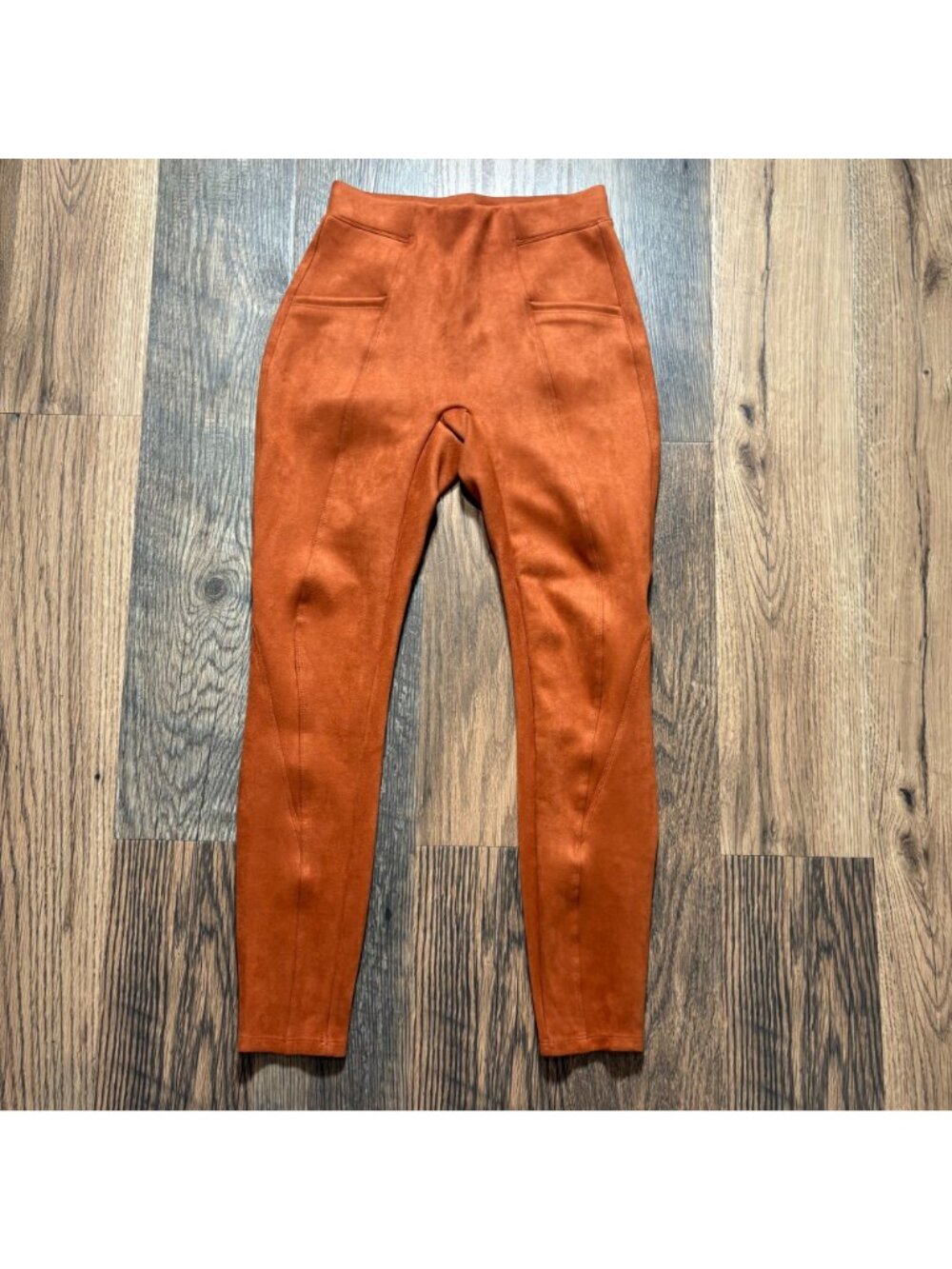 Halara Tummy Control Suede Leggings Autumnal Size XS 7/8 NWT 123 - Picture 2 of 9